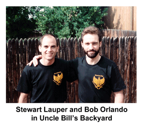 Stewart Lauper and Moi in Bills Backyard